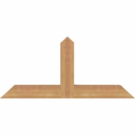 Ekena Millwork Portland Timber Gable Bracket, Western Red Cedar, 36"W x 16"H x 3 1/2"D x 3 1/2"F, 11/12 Pitch GBW036X16X0404POR00SWR